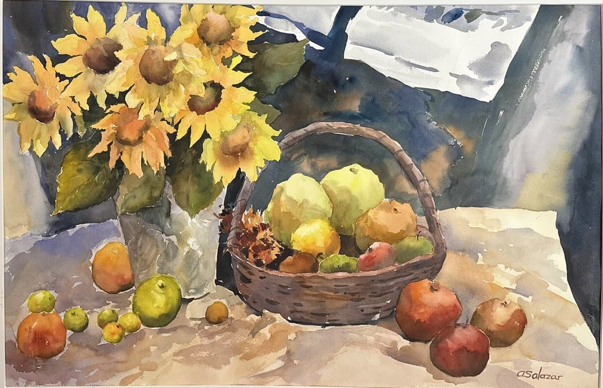 Bodegón con Girasoles